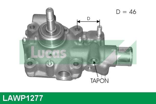 Pompa wody, chłodzenie silnika LUCAS LAWP1277