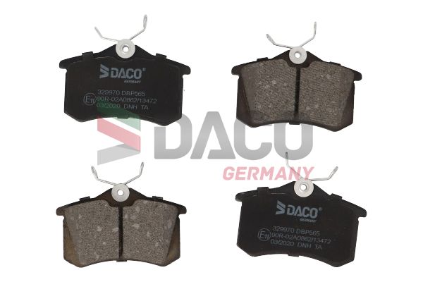 Zestaw klocków hamulcowych, hamulce tarczowe DACO GERMANY 329970