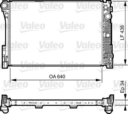 Radiator, racire motor VALEO 735292