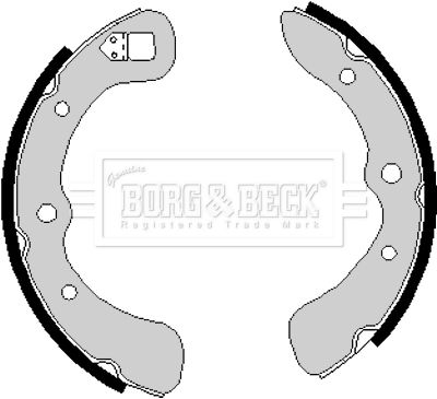 Zestaw szczęk hamulcowych BORG & BECK BBS6129