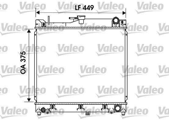 Radiator, racire motor VALEO 734170