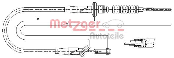 Cablu ambreiaj METZGER 11.2535