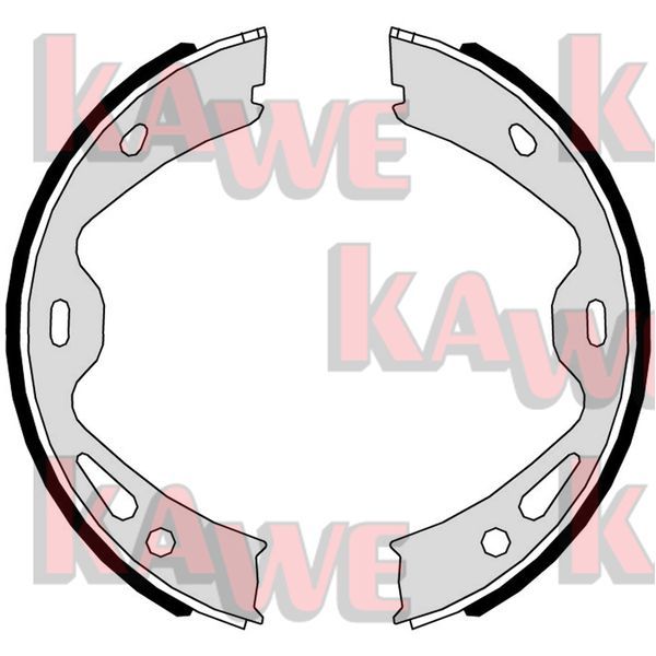 Zestaw szczęk hamulcowych, hamulec postojowy KAWE 01119