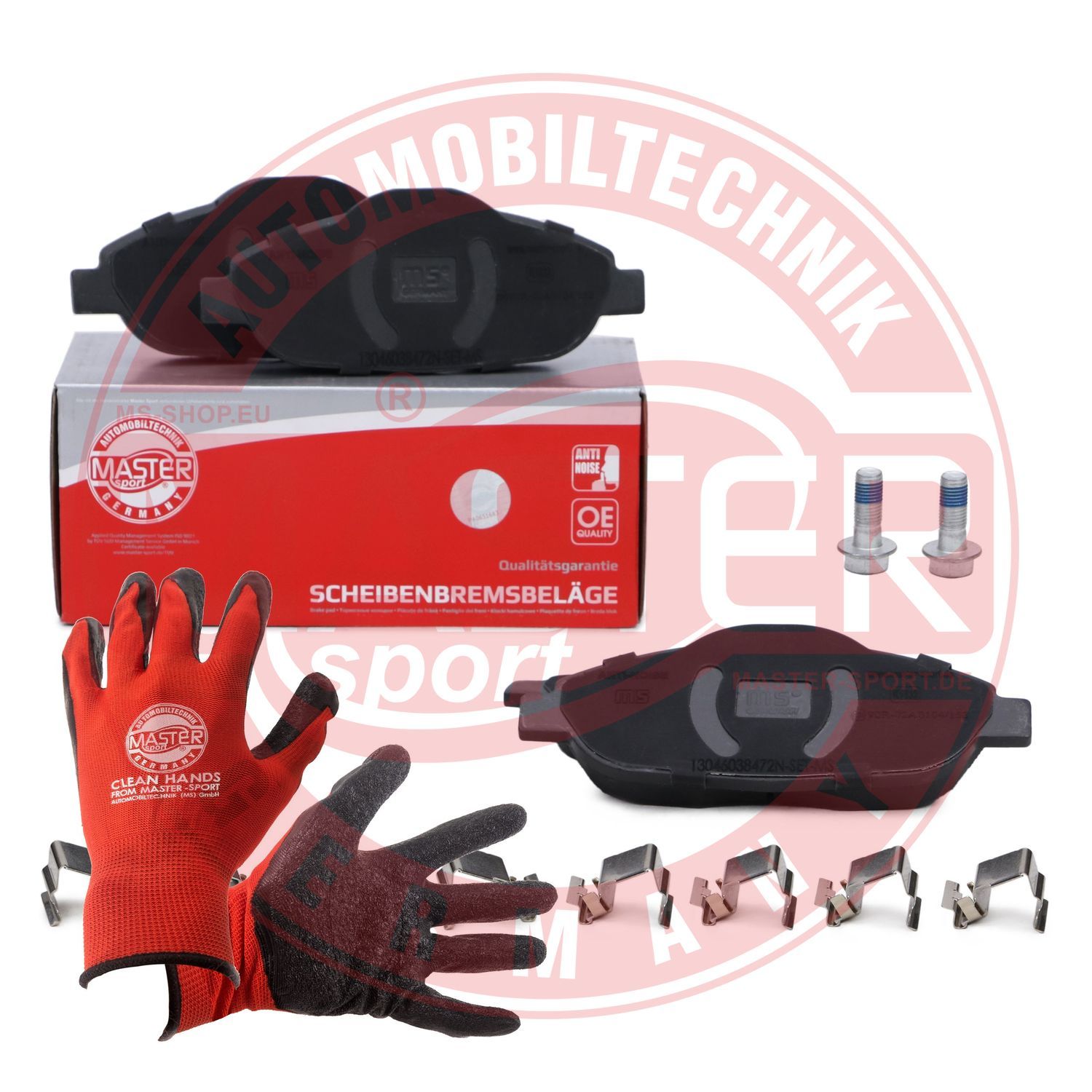 Zestaw klocków hamulcowych, hamulce tarczowe MASTER-SPORT GERMANY 13046038472N-SET-MSP