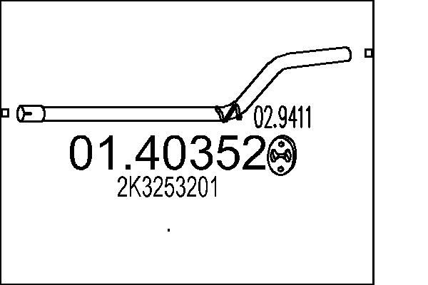 Rura wydechowa MTS 2K3253201