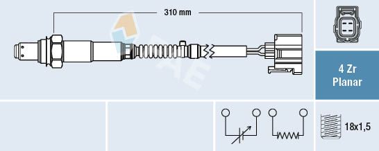 Sonda lambda FAE 77427
