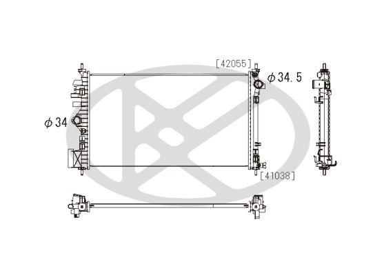 Radiator, racire motor KOYORAD PL462650