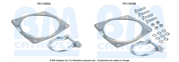 zestaw montażowy, filtr sadzy / filtr cząstek stałych BM CATALYSTS FK11026