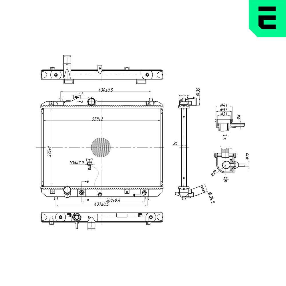 Radiator, racire motor ERA 673594
