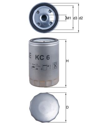 Palivový filtr KNECHT KC 6
