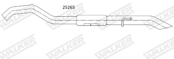 Tłumik końcowy WALKER 25265