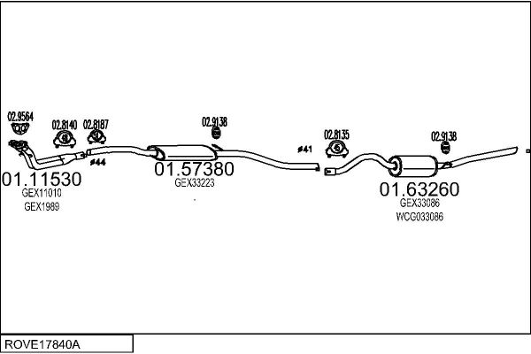 Układ wydechowy MTS ROVE17840A027937