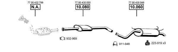 Układ wydechowy ASMET RE102310