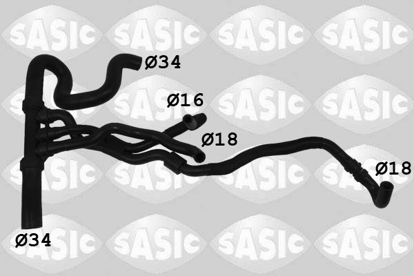 Przewód elastyczny chłodnicy SASIC 3404202