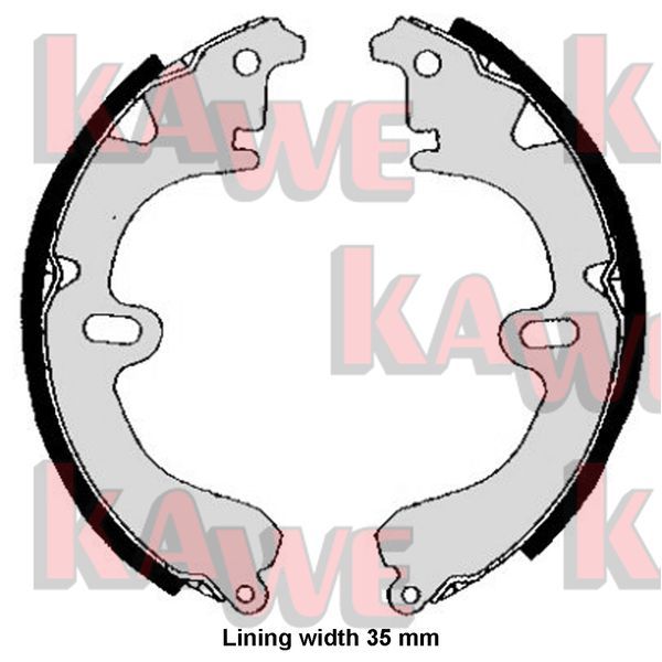 Zestaw szczęk hamulcowych KAWE 04530