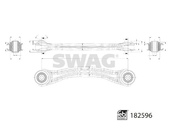 Wahacz, zawieszenie koła SWAG 33 10 8672