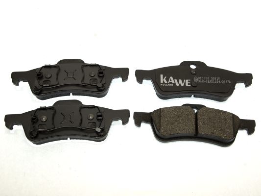 Zestaw klocków hamulcowych, hamulce tarczowe KAWE 810069