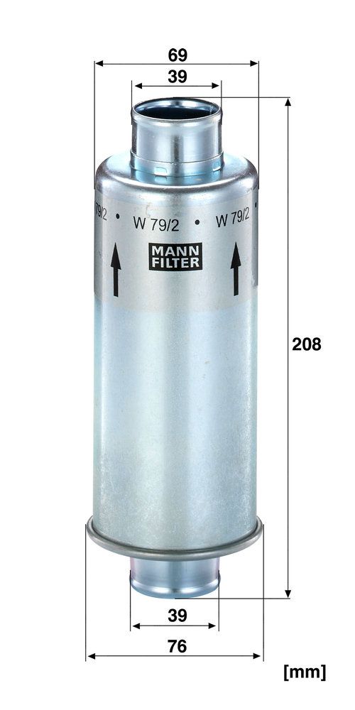 Levně Filtr, pracovní hydraulika MANN-FILTER W 79/2