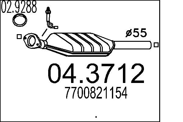 Katalizator MTS 04.3712