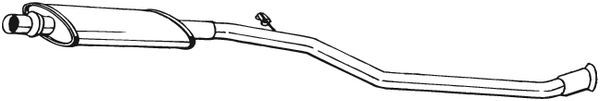 Tłumik środkowy BOSAL 283-389