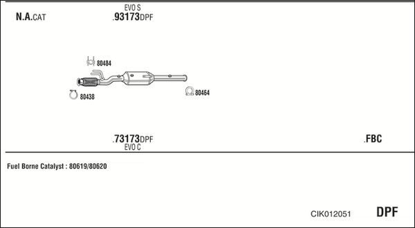 Układ wydechowy WALKER CIK012051