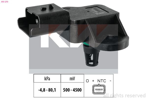 Czujnik ciśnienia powietrza, adaptacja wysokościowa KW 493 270