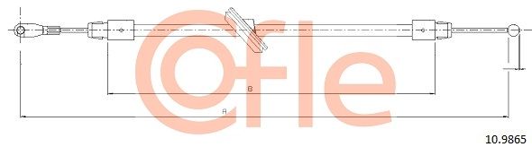 Cięgło, hamulec postojowy COFLE 92.10.9865
