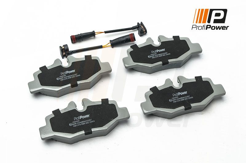 E-shop Sada brzdových platničiek kotúčovej brzdy ProfiPower 1B2043