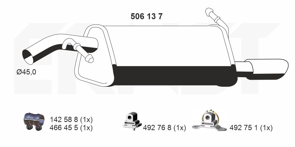 Toba esapament finala ERNST 506137