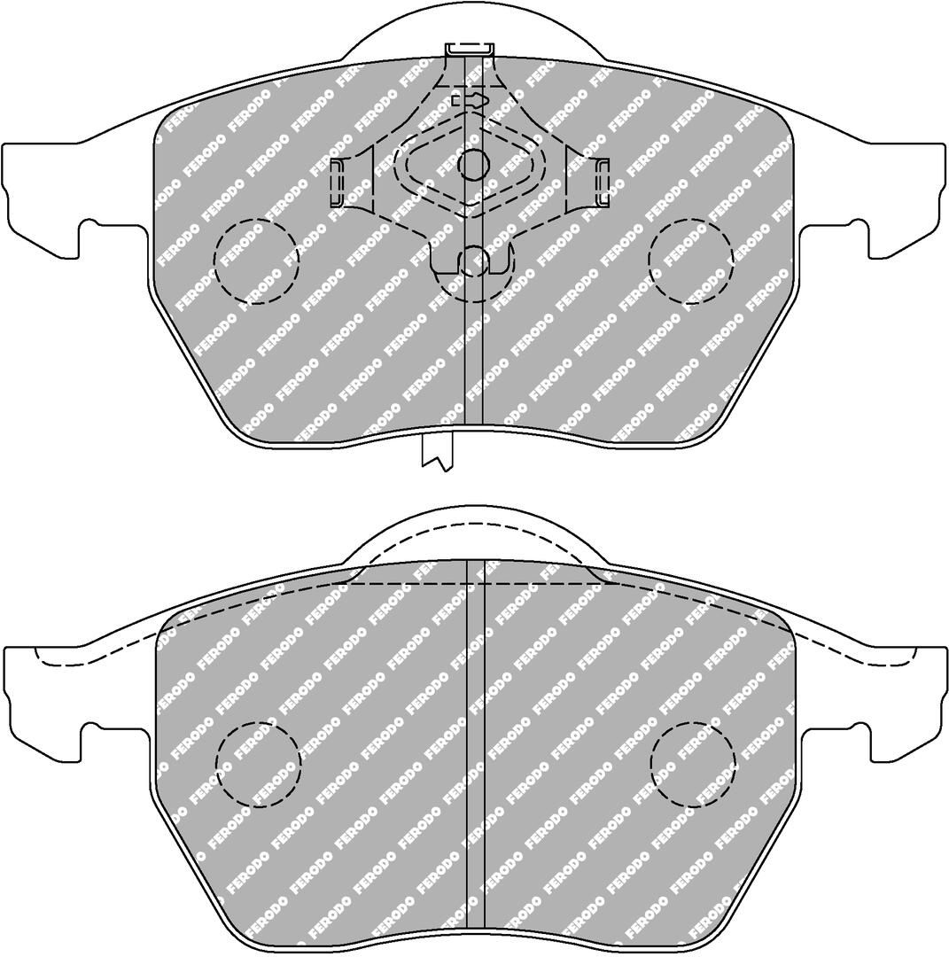 set placute frana,frana disc FERODO RACING DS PERFORMANCE FDS1323