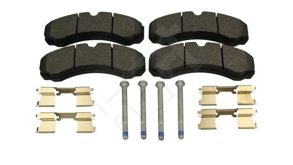 Zestaw klocków hamulcowych, hamulce tarczowe HART 252 324