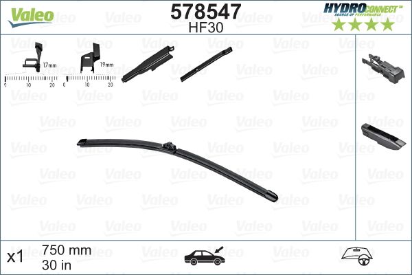 Pióro wycieraczki VALEO 578547