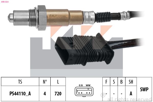 Sonda lambda KW 498 554