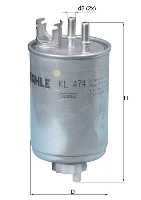 Palivový filtr MAHLE KL 474