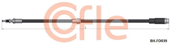 Przewód hamulcowy elastyczny COFLE 92.BH.FD039