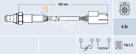 Sonda lambda FAE 77468