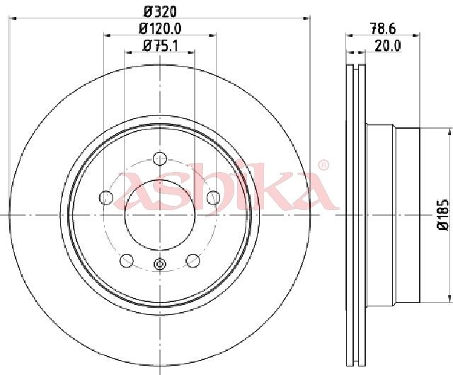 Disc frana ASHIKA 61-00-0129