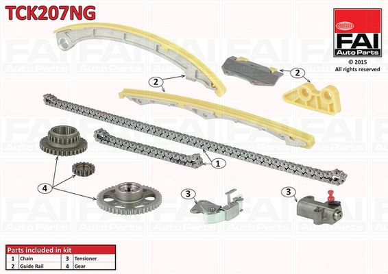 Sada rozvodového řetězu FAI AutoParts TCK207NG