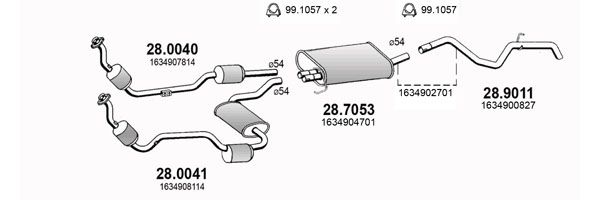 Układ wydechowy ASSO ART2869