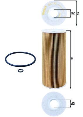 Olejový filter MAHLE OX 143D