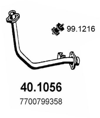 Rura wydechowa ASSO 40.1056