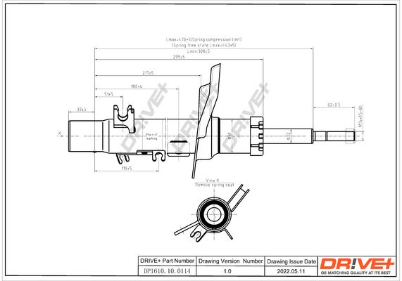 Amortyzator DR!VE+ DP1610.10.0114