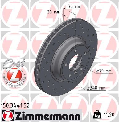 Disc frana ZIMMERMANN SPORT Z 150.3441.52