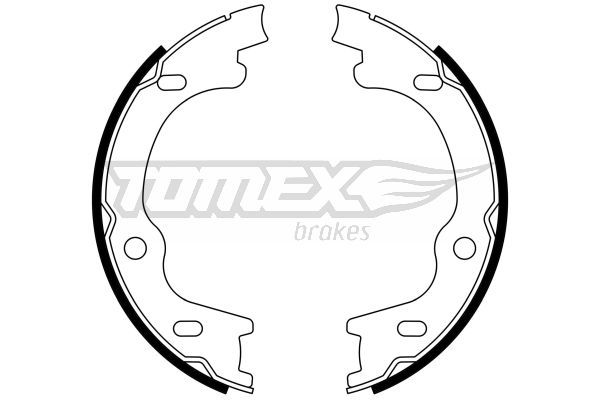 Levně Sada brzdových čelistí TOMEX Brakes 23-38