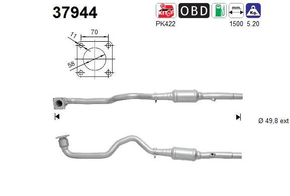 Katalizator AS 1J0254400CX