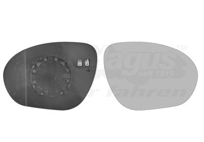 Sklo do zrcátka, vnější zrcátko VAN WEZEL 3380838