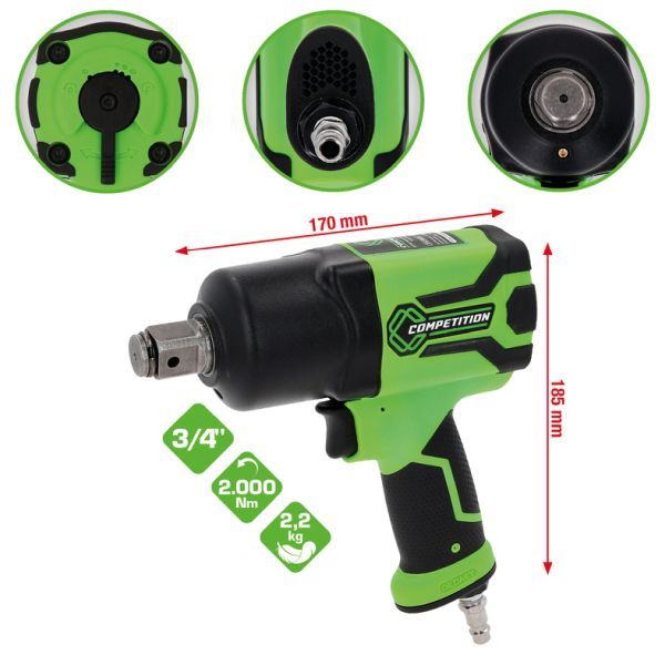 Mașină de înșurubat cu percuție (aer comprimat) KS TOOLS 512.0035