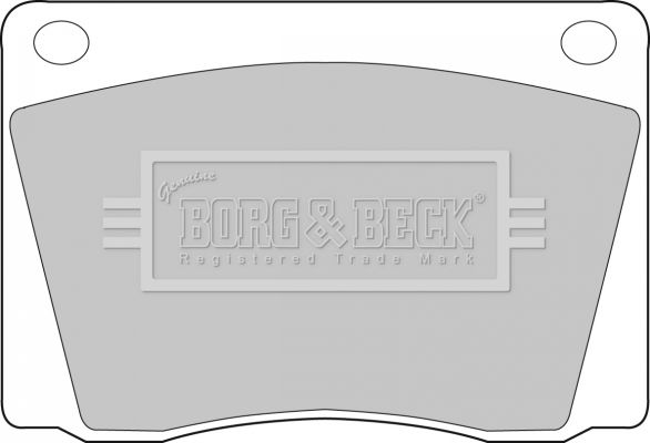 Zestaw klocków hamulcowych, hamulce tarczowe BORG & BECK BBP1011