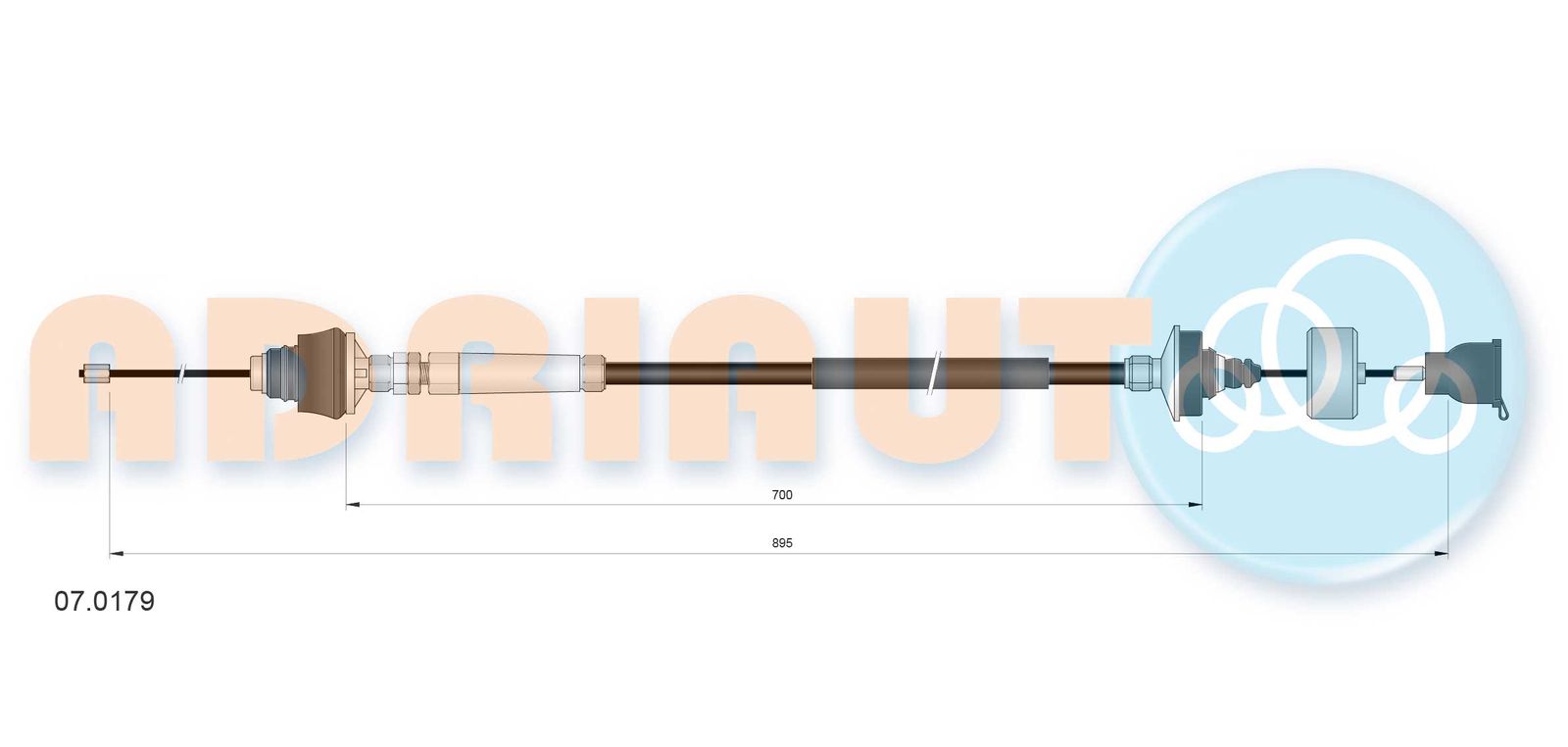 Cablu ambreiaj ADRIAUTO 07.0179