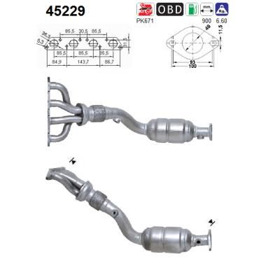 Katalizator AS 45229